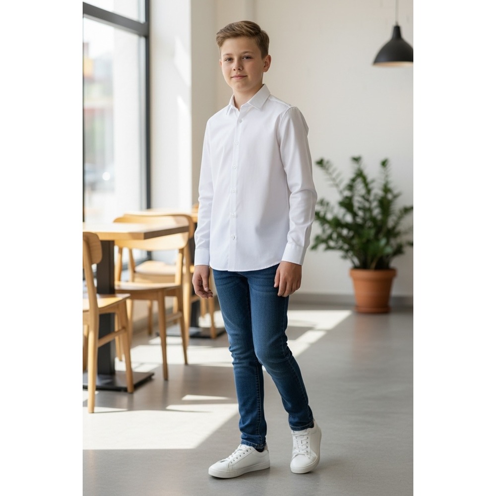Van Heusen White Button Down‎ Shirt for Kids